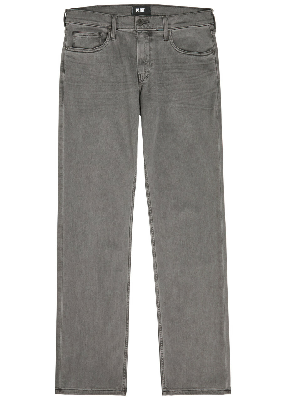 Paige Normandie Straight-leg Jeans Grey