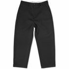 Studio Nicholson Men's Ezra Single Pleat Tapered Pants in Black