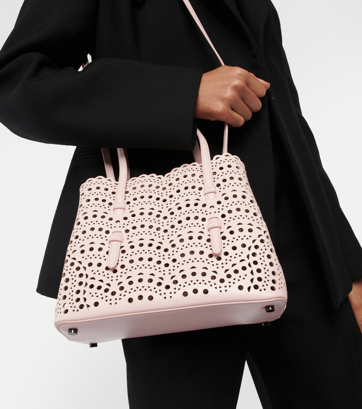 Alaïa Le Mina 25 Vienne Wave leather tote bag