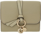 Chloé Green Trifold Alphabet Wallet