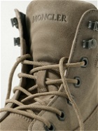 Moncler - Peka Trek Nylon-Trimmed Suede Hiking Boots - Neutrals
