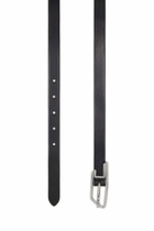 Diesel 2cm belt in pull-up leather with D buckle - Belts Womens in Black