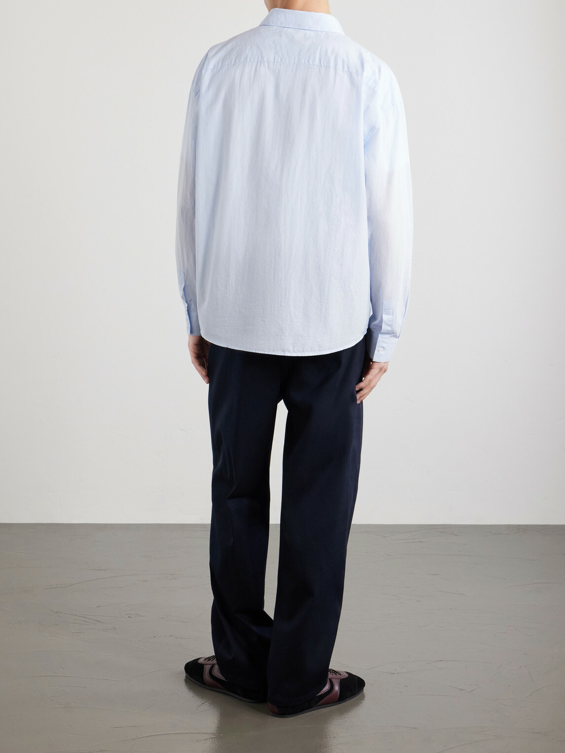 FRAME - Cotton-Poplin Shirt - Blue