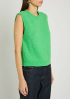 American Vintage Vitow Brushed Alpaca and Wool-blend Vest Green