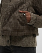 ØLÅF CHECK CROPPED JACKET Brown Womens Windbreaker