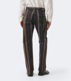 Versace Striped straight jeans