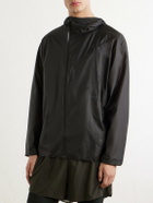 On - Post Archive Faction Zero Logo-Print Shell Jacket - Black