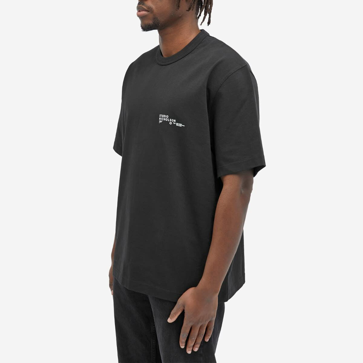 Studio Nicholson Men's Module T-Shirt in Black Studio Nicholson