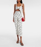 Adriana Degreas Cotton-blend capri pants