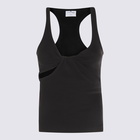 Courrèges Black Cotton Top