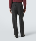 Brunello Cucinelli Checked silk, wool, and cashmere suit