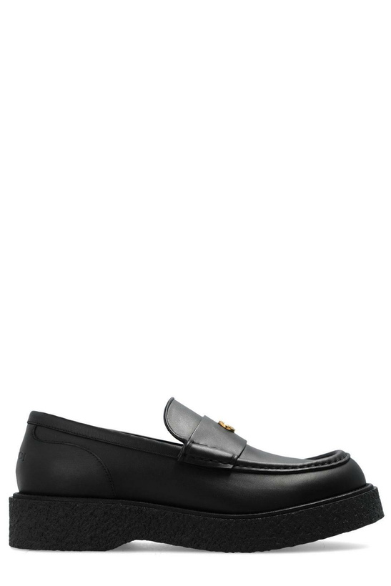 Photo: Gucci Logo Plaque Slip-on Loafers