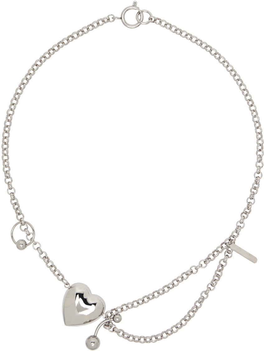 Justine Clenquet Silver Curtis Necklace