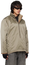 John Elliott Tan & Khaki Corpus Reversible Faux-Shearling Jacket
