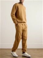 Les Tien - Tapered Garment-Dyed Cotton-Jersey Sweatpants - Brown