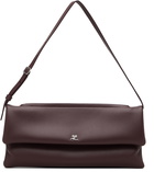 Courrèges Burgundy Cuff Leather Clutch