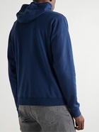 Peter Millar - Lava Wash Stretch Cotton and Modal-Blend Jersey Hoodie - Blue