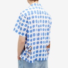 BODE Men's Jockey Dot Vacation Shirt in Blue/Multi