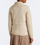 Moncler Shearling and cashmere down vest
