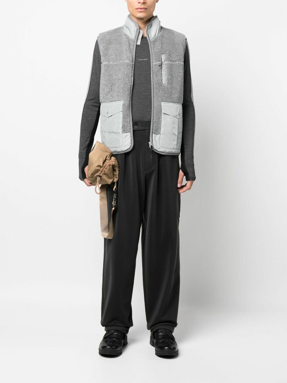 Descente ALLTERRAIN Black Corduroy Multi-Pocket Cargo Pants