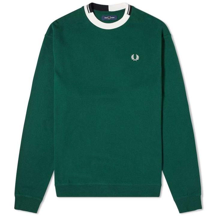Photo: Fred Perry Authentic Abstract Collar Crew Sweat
