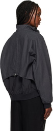 POST ARCHIVE FACTION (PAF) Gray Opening Bomber Jacket