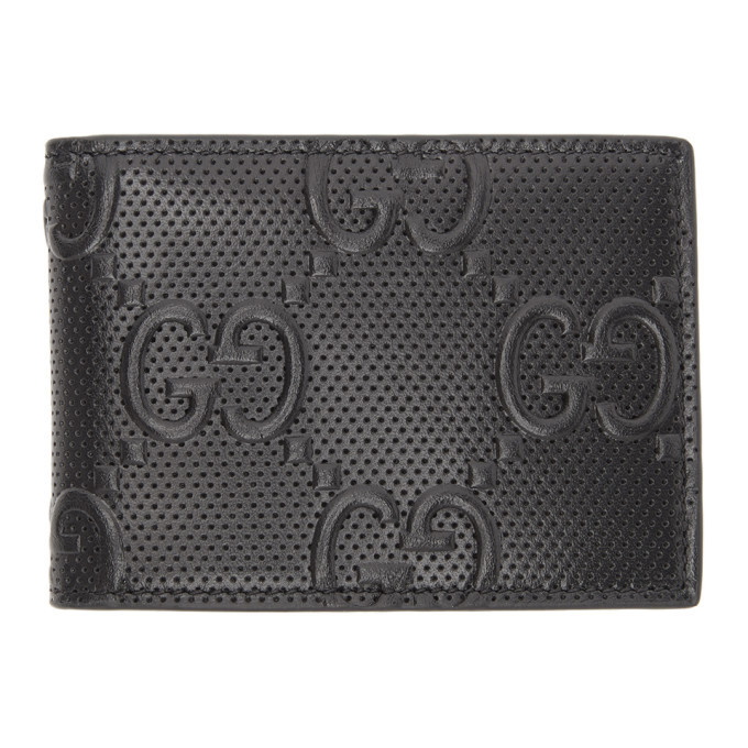 Photo: Gucci Black Gucci Signature Tennis Bifold Wallet