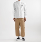 Comme des Garçons HOMME - Logo-Print Cotton-Poplin Shirt - White