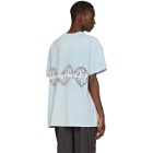 Filling Pieces Blue and Beige Logo DNA T-Shirt