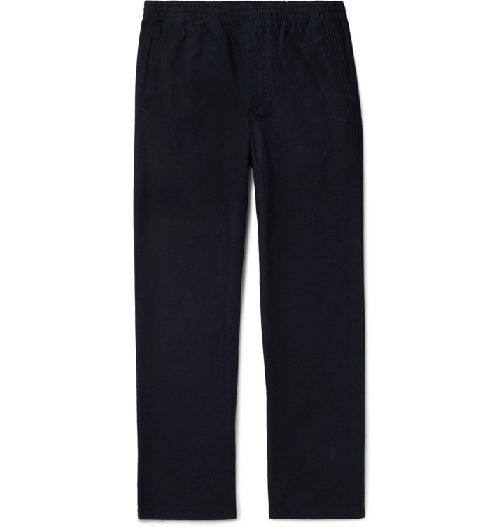 Photo: Norse Projects - Evald Garment-Dyed Cotton-Canvas Drawstring Trousers - Blue