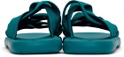 Bottega Veneta Green Plat Sandals