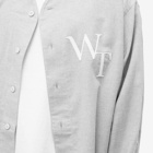 WTAPS Men's 5 Flannel Baseball Shirt in Grey