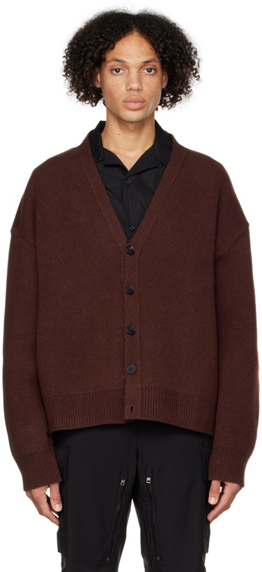 Photo: Givenchy Brown 4G Zip Cardigan