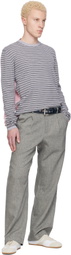 Gimaguas Gray & Red Pablo Stripes Sweater