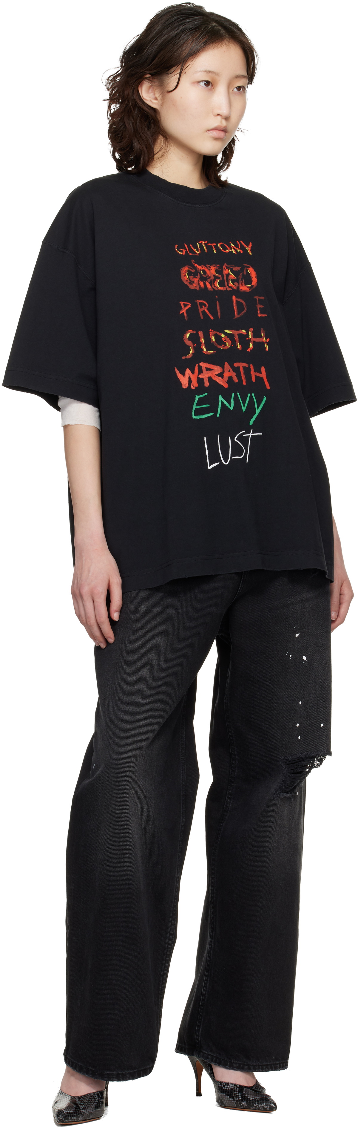VETEMENTS Black Ripped Jeans