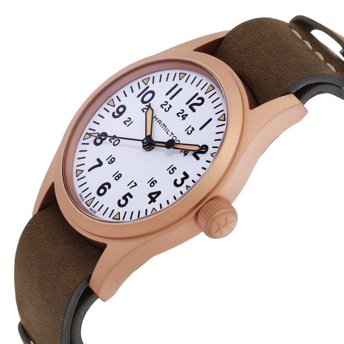 Hamilton Khaki Field Automatic White Dial Mens Watch H69459510
