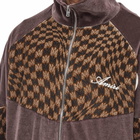 AMIRI Men's Wavy MA Velour Track Jacket in Brown