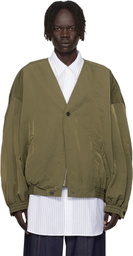 Hed Mayner Green Bomber Jacket