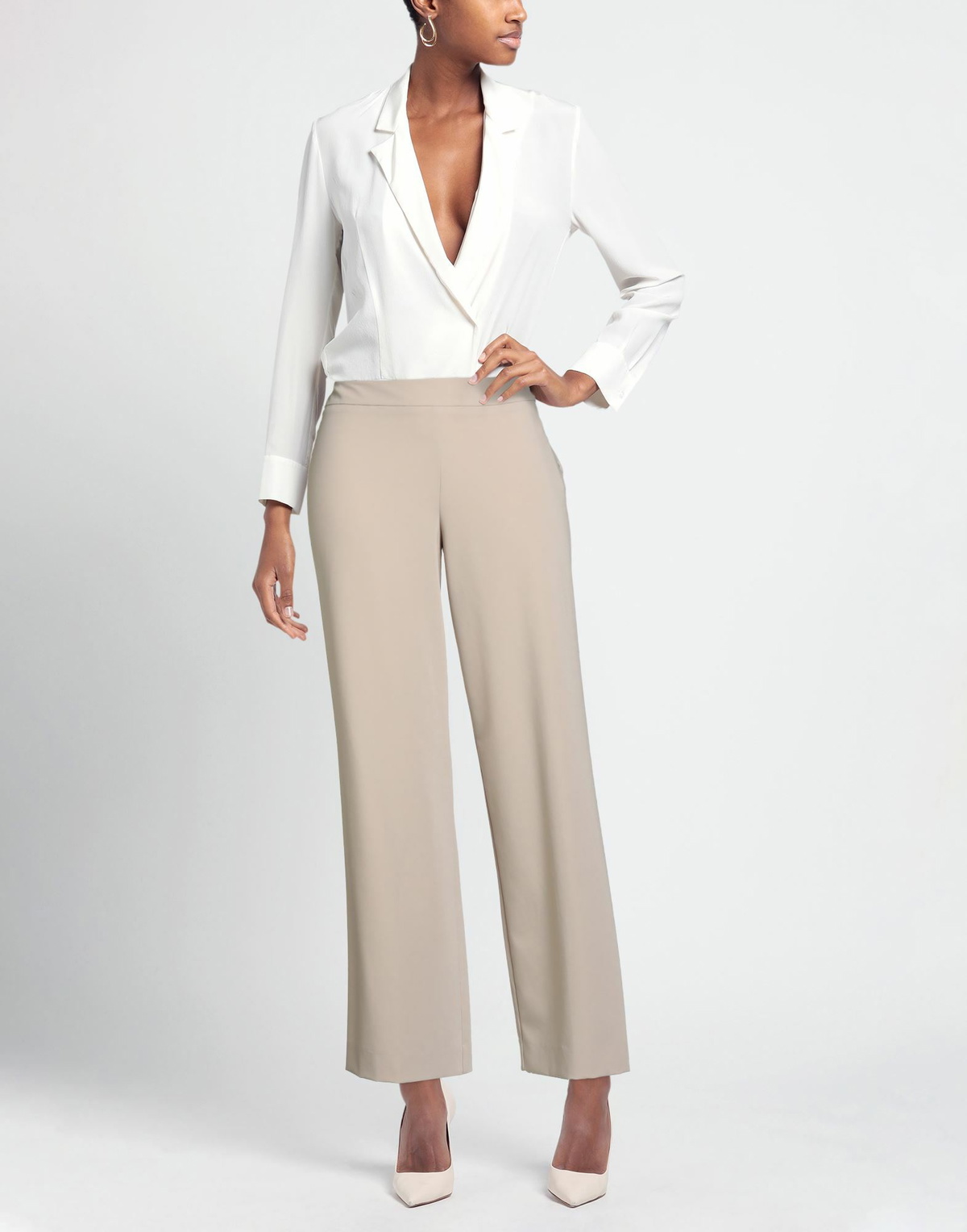 Alessia Santi Womens Pants in Beige