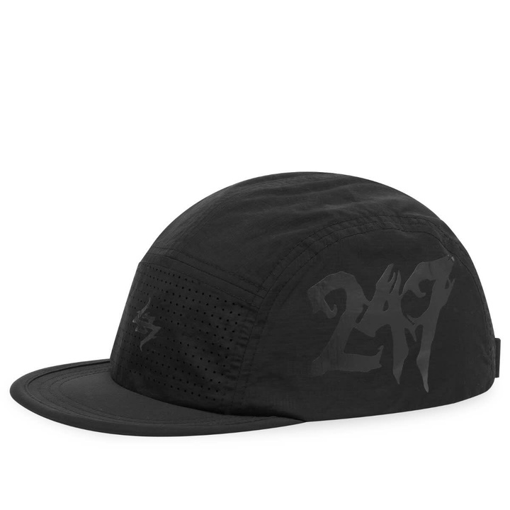 Photo: END. x Represent Men's 247 Running Cap in Jet Black 