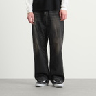 Neighborhood Men's Washed Denim DP Wide Jeans in Black