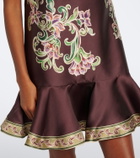 Alémais Josie floral ruffled minidress