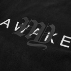 Awake NY Men's College Logo T-Shirt in Black