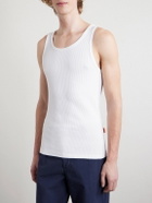 Barena - Ribbed Cotton-Blend Jersey Tank Top - White