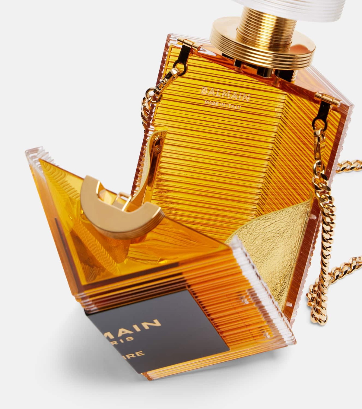 Balmain Minaudière perfume crossbody bag