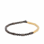 Uniform Experiment Men's Beads Bracelet in Black