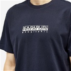 Napapijri Men's Box Logo T-Shirt in Blue Marine