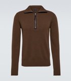 Tom Ford Wool-blend half-zip sweater
