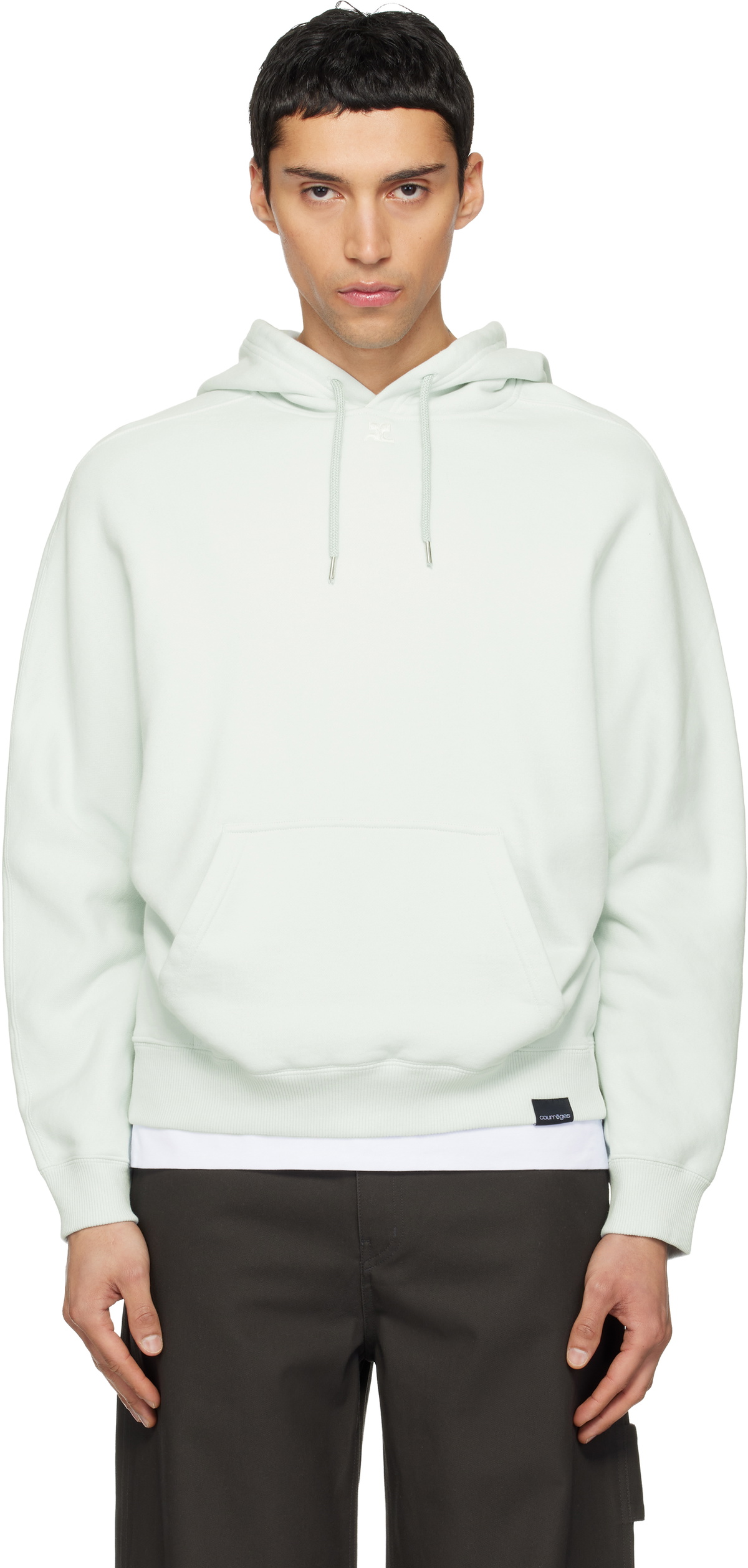 Courrèges Green Oversized Hoodie