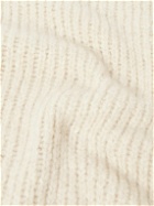 Allude - Ribbed Cashmere and Silk-Blend Sweater - Neutrals
